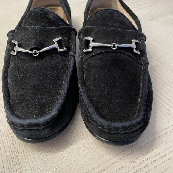 Sam Edelman Black Horsebit Suede Flats Sz 6.5 are near perfect - Picture 7 of 7